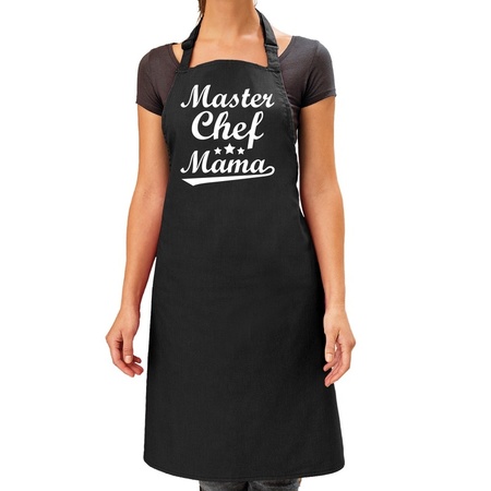 Mother's Day gift apron - master chef mama - black - kitchen apron - birthday - barbecue/BBQ 