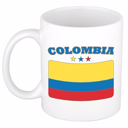 Mok / beker Colombiaanse vlag 300 ml