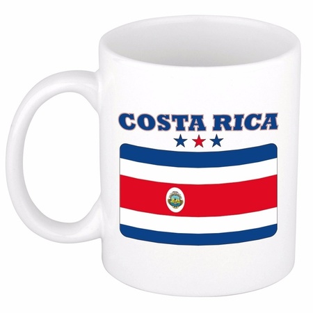 Mok / beker Costa Ricaanse vlag 300 ml