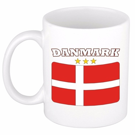 Mok / beker Deense vlag 300 ml