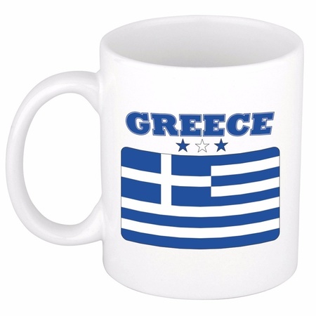 Mok / beker Griekse vlag 300 ml