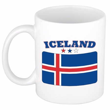 Mok / beker IJslandse vlag 300 ml