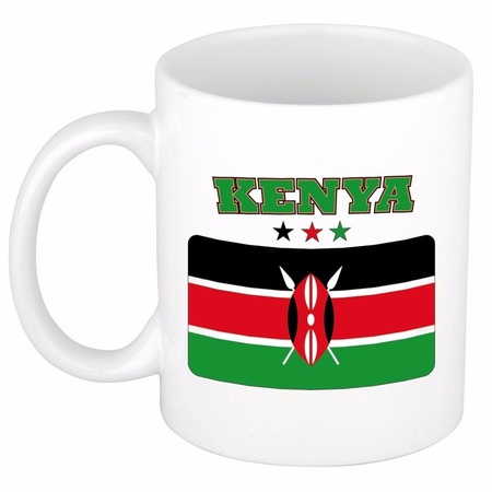 Mok / beker Keniaanse vlag 300 ml