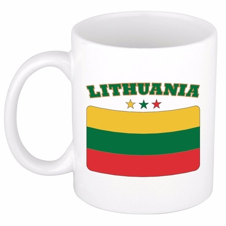 Mok / beker Litouwse vlag 300 ml