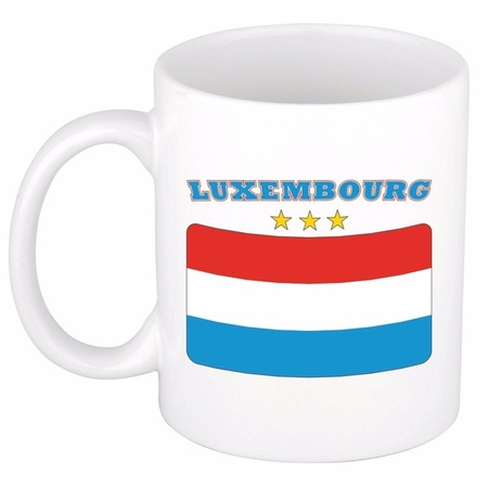 Mok / beker Luxemburgse vlag 300 ml