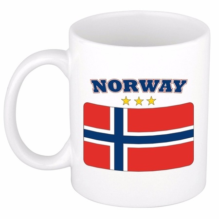 Mok / beker Noorse vlag 300 ml
