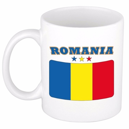 Mok / beker Roemeense vlag 300 ml