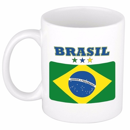 Mug Brazilian flag 300 ml