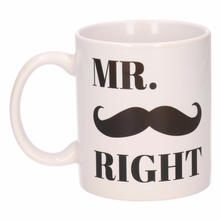 Mr & Mrs Right mugs 300 ml