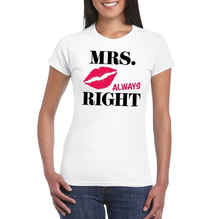 Mr. Right & Mrs. Always Right couple shirts size XL