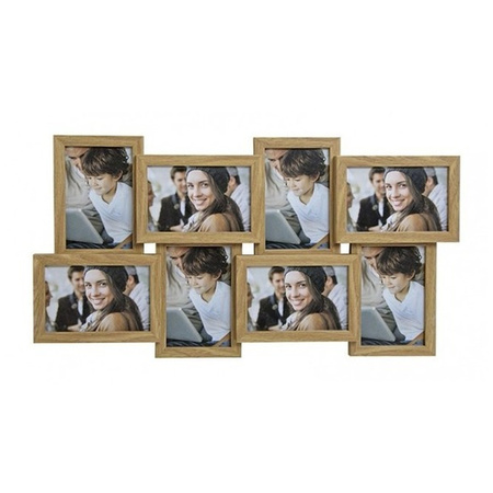 Multi photo frame brown 58 x 30 cm