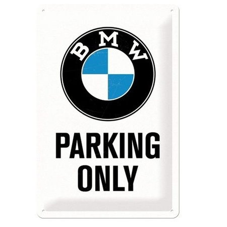 Wall decoration BMW parking only