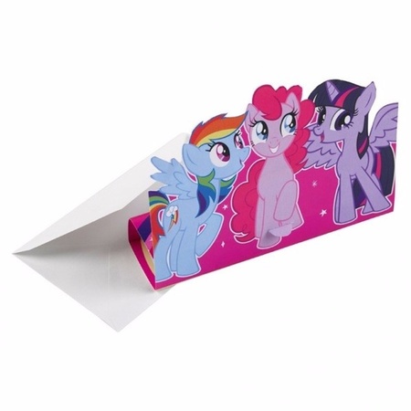 My Little Pony theme birthday party invitations 8x pieces
