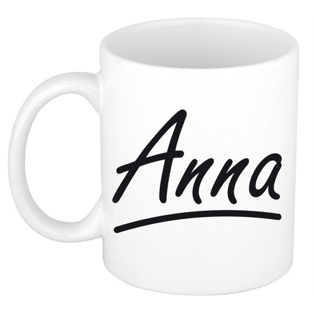 Name mug Anna with elegant letters 300 ml