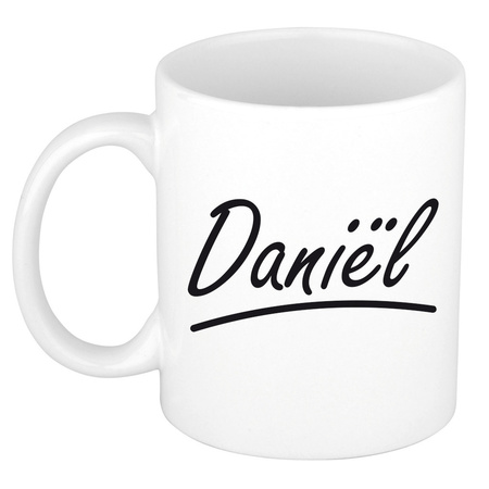 Name mug Danil with elegant letters 300 ml