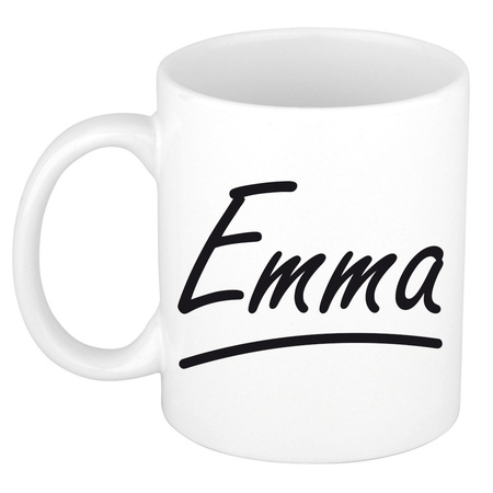 Name mug Emma with elegant letters 300 ml