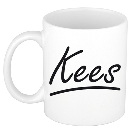 Name mug Kees with elegant letters 300 ml