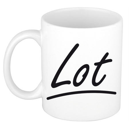 Name mug Lot with elegant letters 300 ml