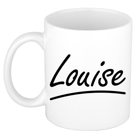 Name mug Louise with elegant letters 300 ml