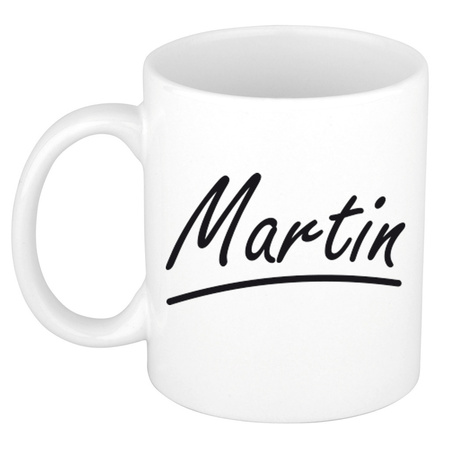 Name mug Martin with elegant letters 300 ml