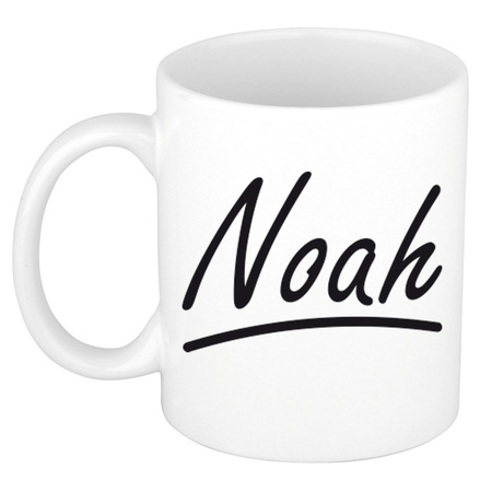 Name mug Noah with elegant letters 300 ml