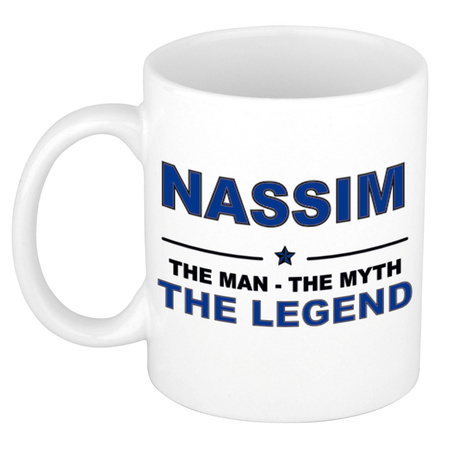 Nassim The man, The myth the legend name mug 300 ml