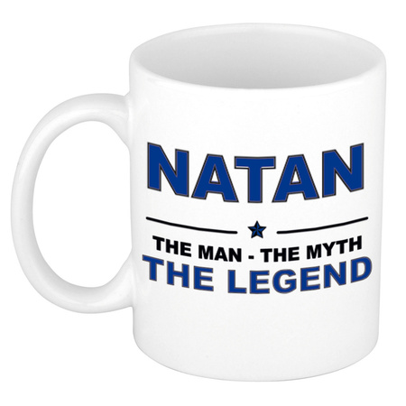 Natan The man, The myth the legend cadeau koffie mok / thee beker 300 ml