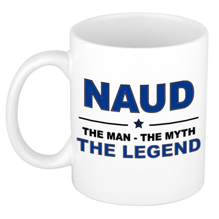 Naud The man, The myth the legend cadeau koffie mok / thee beker 300 ml