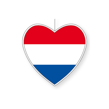 Nederland hangdecoratie hart 28 cm