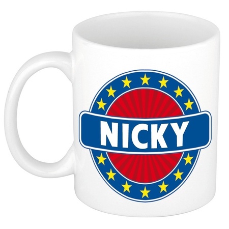 Nicky naam koffie mok / beker 300 ml