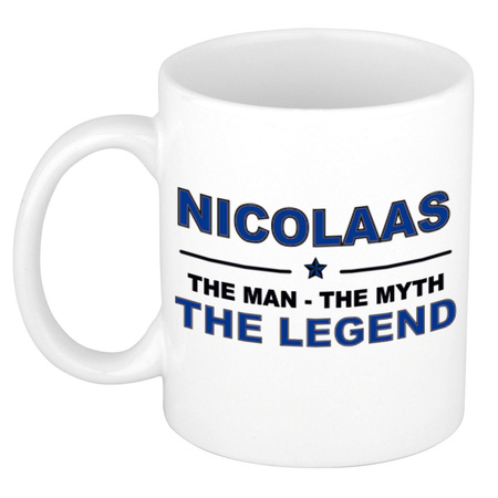 Nicolaas The man, The myth the legend name mug 300 ml