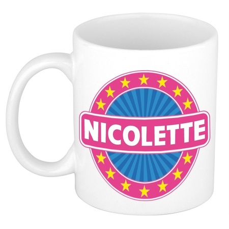 Nicolette naam koffie mok / beker 300 ml
