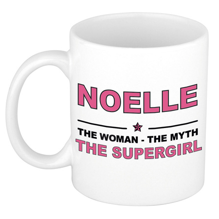 Noelle The woman, The myth the supergirl cadeau koffie mok / thee beker 300 ml