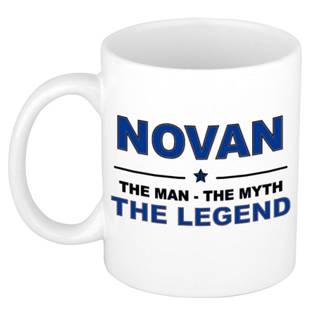 Novan The man, The myth the legend cadeau koffie mok / thee beker 300 ml
