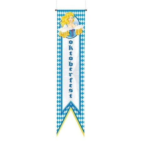 Oktoberfest vlag banner/wimpel 180 cm