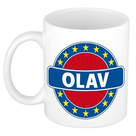 Olav naam koffie mok / beker 300 ml