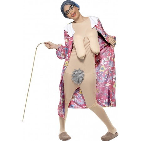 Naked grandma comstume
