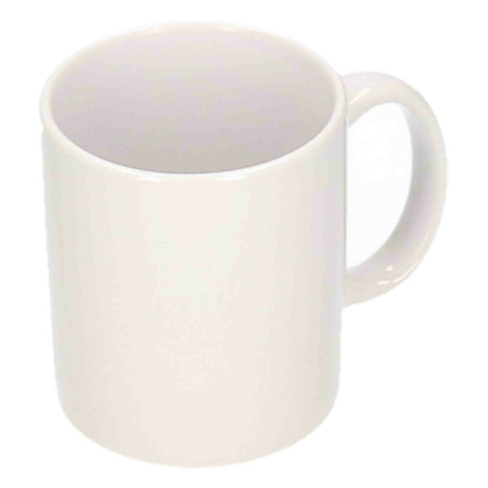 Unprinted ceramic mug - white - 300 ml