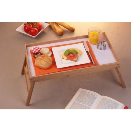 Breakfast in bed tray bamboo 50 x 30 cm