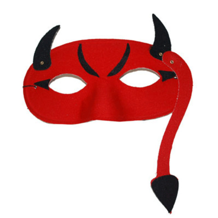 Eyemask devil with tail