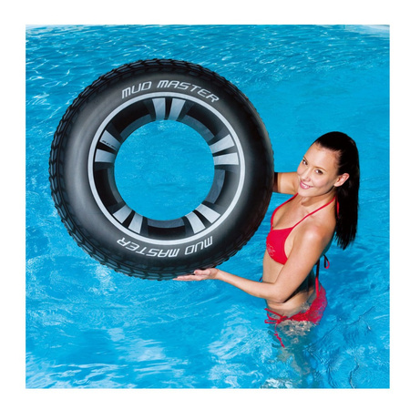 Opblaasbare autoband zwemband/zwemring 91 cm