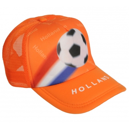 Oranje cap Holland met voetbal