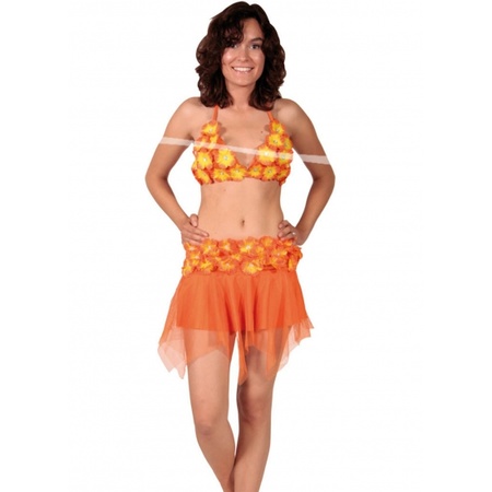 Toppers - Oranje Hawaii rok en bikini