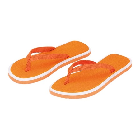 Orange flipflop slippers for men