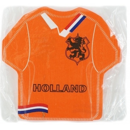 Oranje Hollandse leeuw servetten