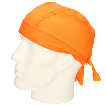 Oranje kleurige bandana uni 1