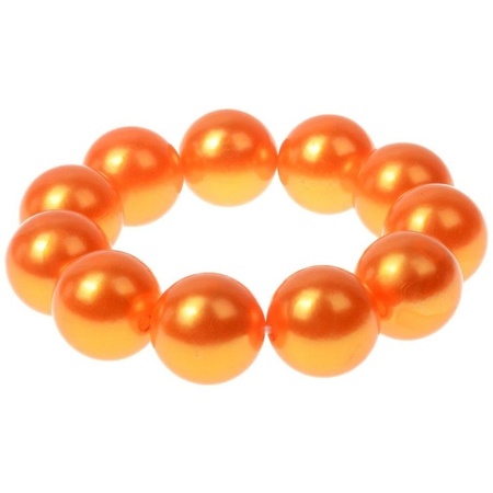 Orange pearl bracelet