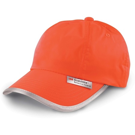 Orange cap with reflecting edge