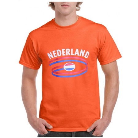 Oranje t-shirt Nederland heren