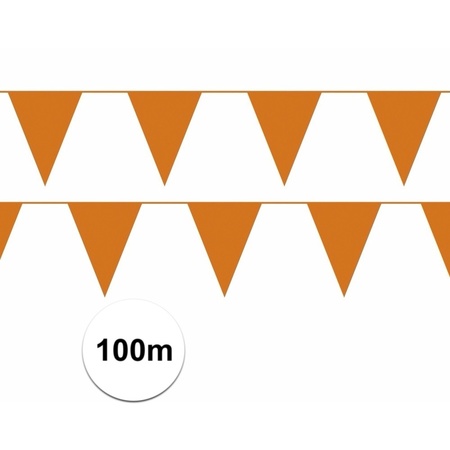 Oranje vlaggenlijnen 100 meter